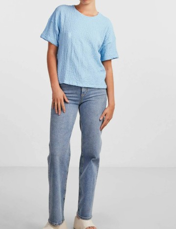 Tricou Pieces, bleu