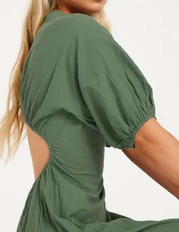 Rochie medie Pieces, verde Verde