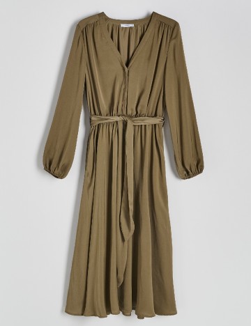 Rochie medie Reserved, kaki