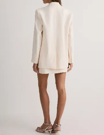 Sacou Oversize Reserved, crem