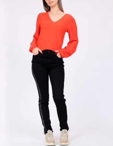 Bluza Pieces, portocaliu