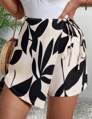 Fusta pantalon SHEIN CURVE, crem