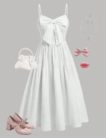 Rochie Shein Kids, alb Alb