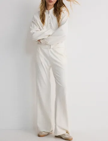 Pantaloni Reserved, crem