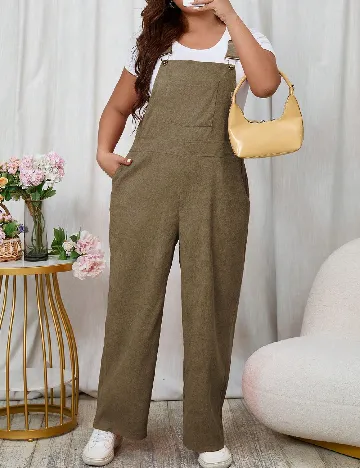 Salopeta SHEIN CURVE, maro Maro