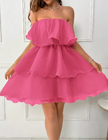 Rochie scurta SHEIN, roz Roz