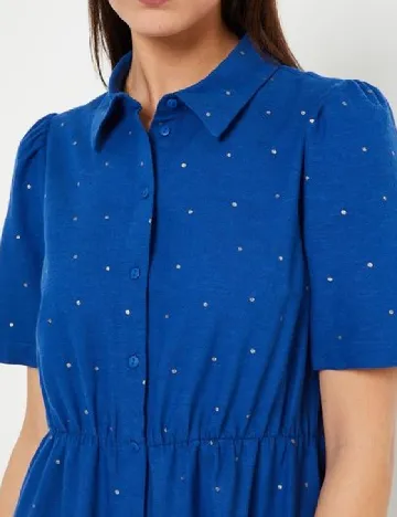 Rochie scurta Pieces, albastru