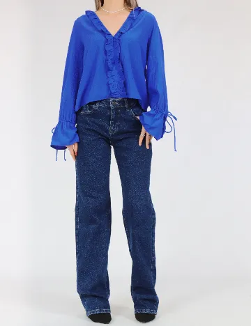 Bluza Pieces, albastru Albastru