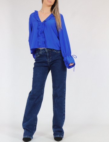 Bluza Pieces, albastru