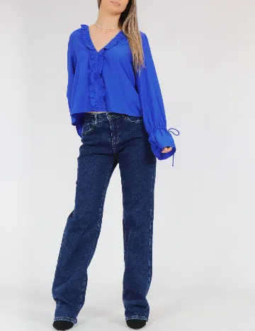 Bluza Pieces, albastru Albastru