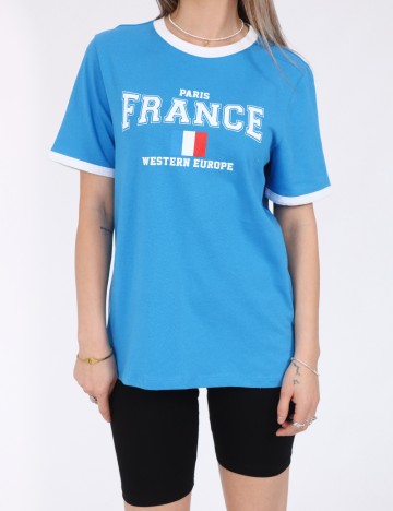 Tricou Only, albastru