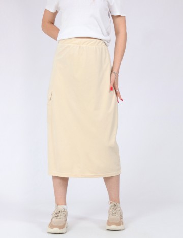 Fusta Vero Moda, crem