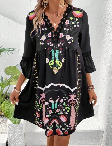 Rochie scurta Emery Rose, negru