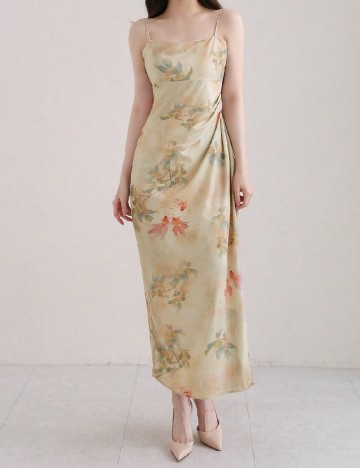 Rochie lunga Dazy, floral print