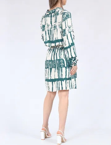 Rochie scurta Vero Moda, alb/verde