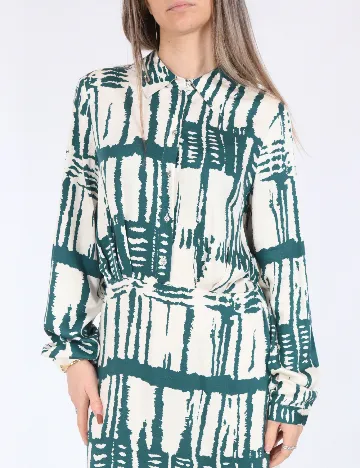 Rochie scurta Vero Moda, alb/verde