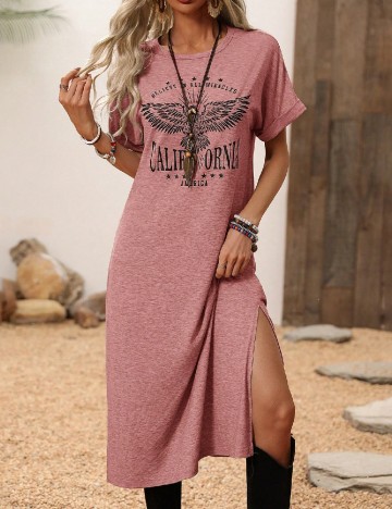Rochie medie SHEIN, roz