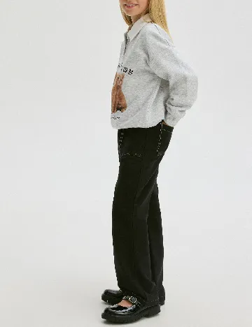 Pantaloni Reserved, negru