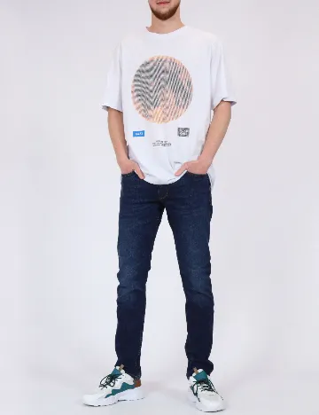 Tricou Jack&Jones, alb Alb