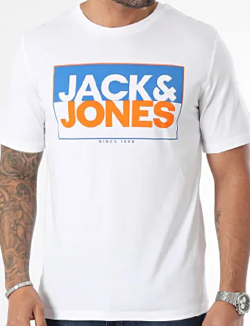 Tricou Jack&Jones, alb Alb