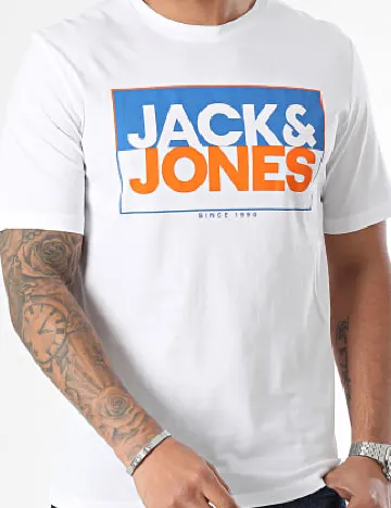 Tricou Jack&Jones, alb Alb