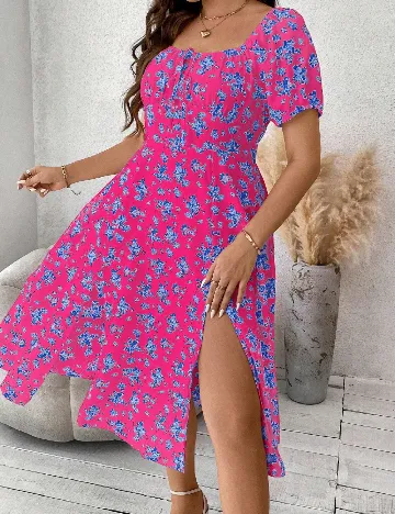 Rochie medie SHEIN CURVE, roz Roz