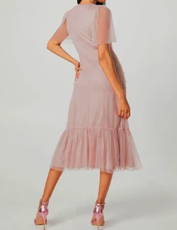 Rochie medie Coast, roz pudra Roz
