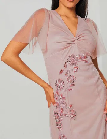 Rochie medie Coast, roz pudra Roz