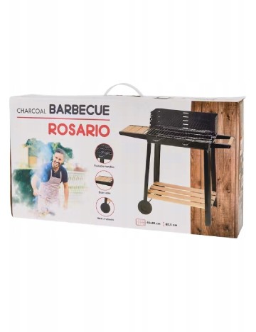 Gratar pe carbune ROSALIO, negru