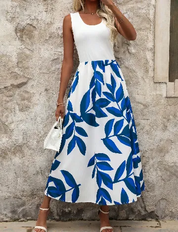 Rochie lunga SHEIN, alb Alb