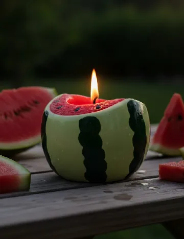 Suport lumanare KAPIMEX, verde/rosu