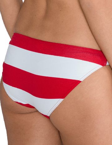 Chilot de  baie Tommy Hilfiger, alb/rosu