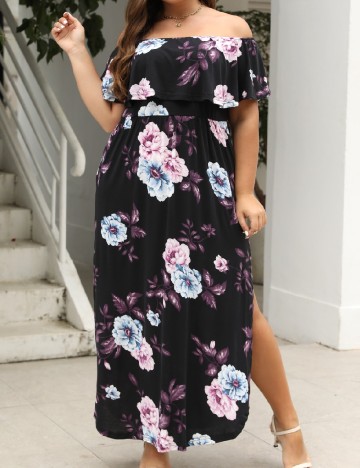 Rochie lunga SHEIN CURVE, negru