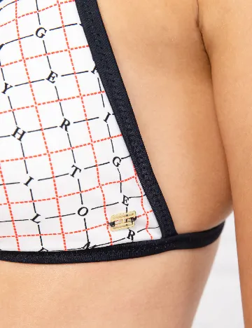Sutien de baie Tommy Hilfiger, alb