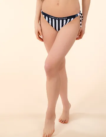 Chilot de baie Tommy Hilfiger, alb/bleumarin