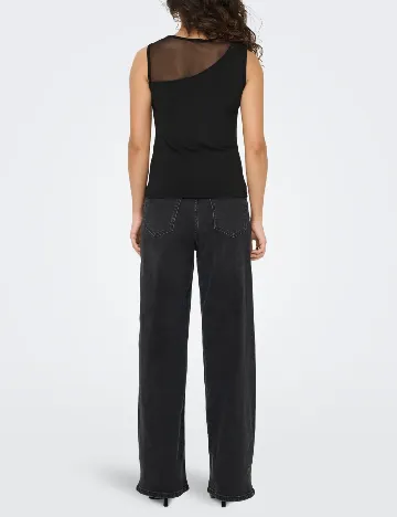 Top Jacqueline de Yong, negru