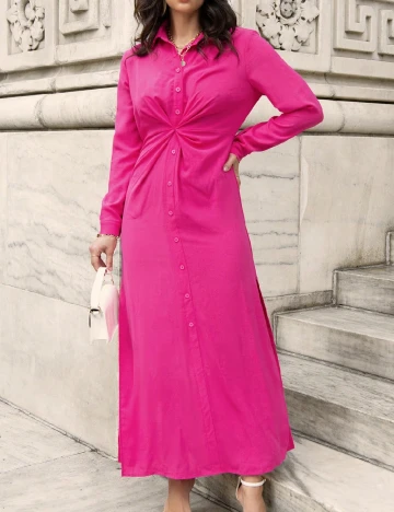 Rochie lunga SHEIN, roz Roz