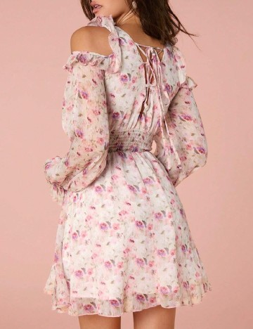 Rochie scurta SHEIN, floral print