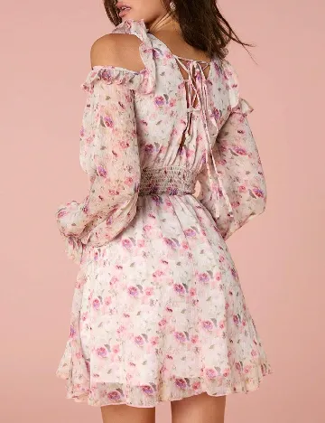 Rochie scurta SHEIN, floral print Floral print