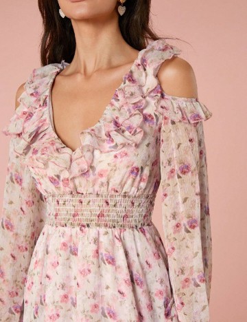 Rochie scurta SHEIN, floral print