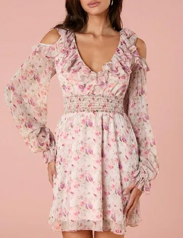 Rochie scurta SHEIN, floral print Floral print