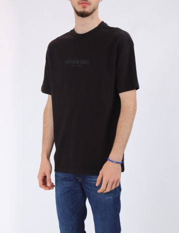 Tricou Oversize American Eagle, negru