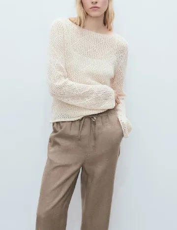 Pantaloni Mango, maro Maro