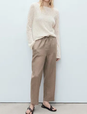 Pantaloni Mango, maro Maro
