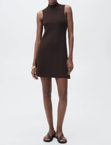 Rochie scurta Mango, maro