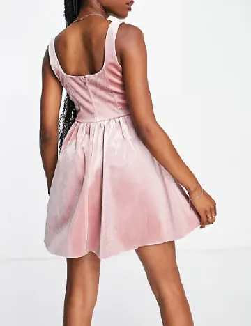 Rochie scurta Miss Selfridge, roz