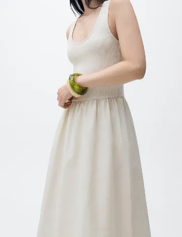 Rochie lunga Mango, bej