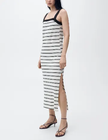 Rochie lunga Mango, ecru