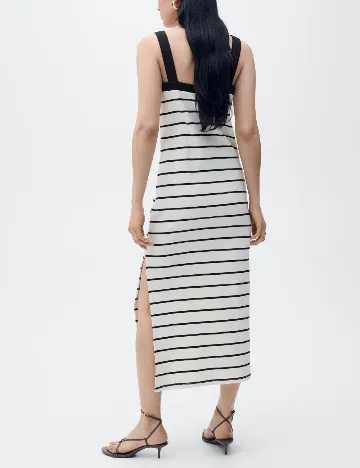 Rochie lunga Mango, ecru