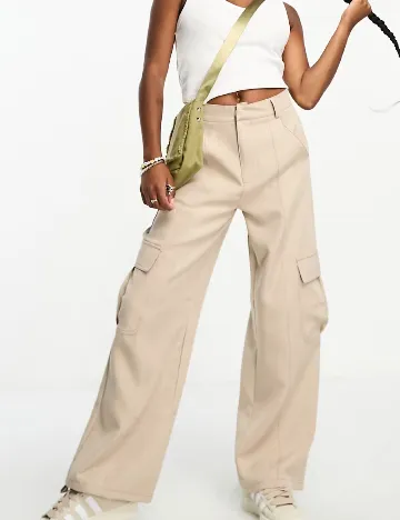 Pantaloni Heartbreak, crem